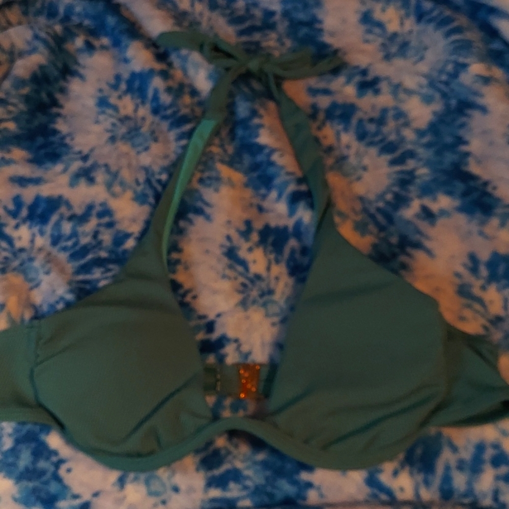 Large Green Bikini Top